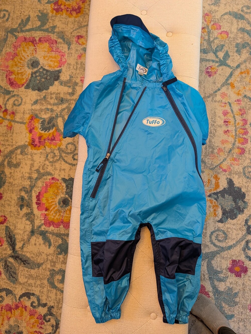 Kids Blue Tuffo Waterproof All-Weather Coverall